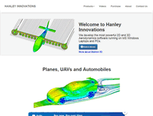 Tablet Screenshot of hanleyinnovations.com